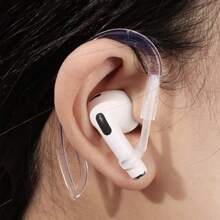 Transparen Ear Hooks Compatible With AirPods 3 2 1 And Pro 2 Pro, 360° Rotation Adjustable Length Anti-Slip Sport Outdoor Earhooks Tips Holder Compatible With AirPods Pro 2 Pro And 1 2 3 - Apricot - View 3