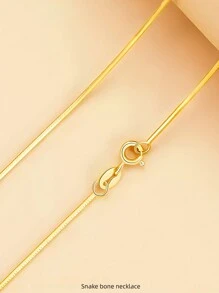 Collana In Argento Sterling 925 Per Donne, Catena Lunga E Sottile Alla Moda, Placcata In Oro 18k Per Maglione