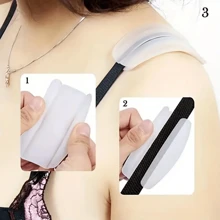 1/2/4pairs Silicone Bra Strap Cushions, Non-Slip Shoulder Pads For Comfort And Support, Underwear Accessories For Women,Comfortable Non-Slip Silicone Shoulder Pads For Women's Lingerie And Underwear - Say Goodbye To Bra Strap Discomfort!