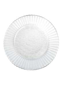 Set Of 6 Transparent Round Shallow Plates 23cm Primavera - 無色 - 查看 3