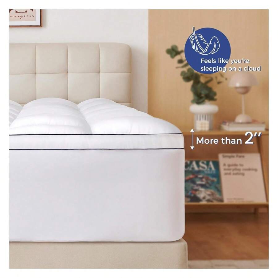 Queen Mattress Topper Plush Extra Thick Mattress Pad Cover With 8 21 Queen Mattress Topper Plush Extra Thick Mattress Pad Cover With 8 21