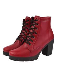 Monte Shoes Women Ankle Boots & Booties - Red - View 1