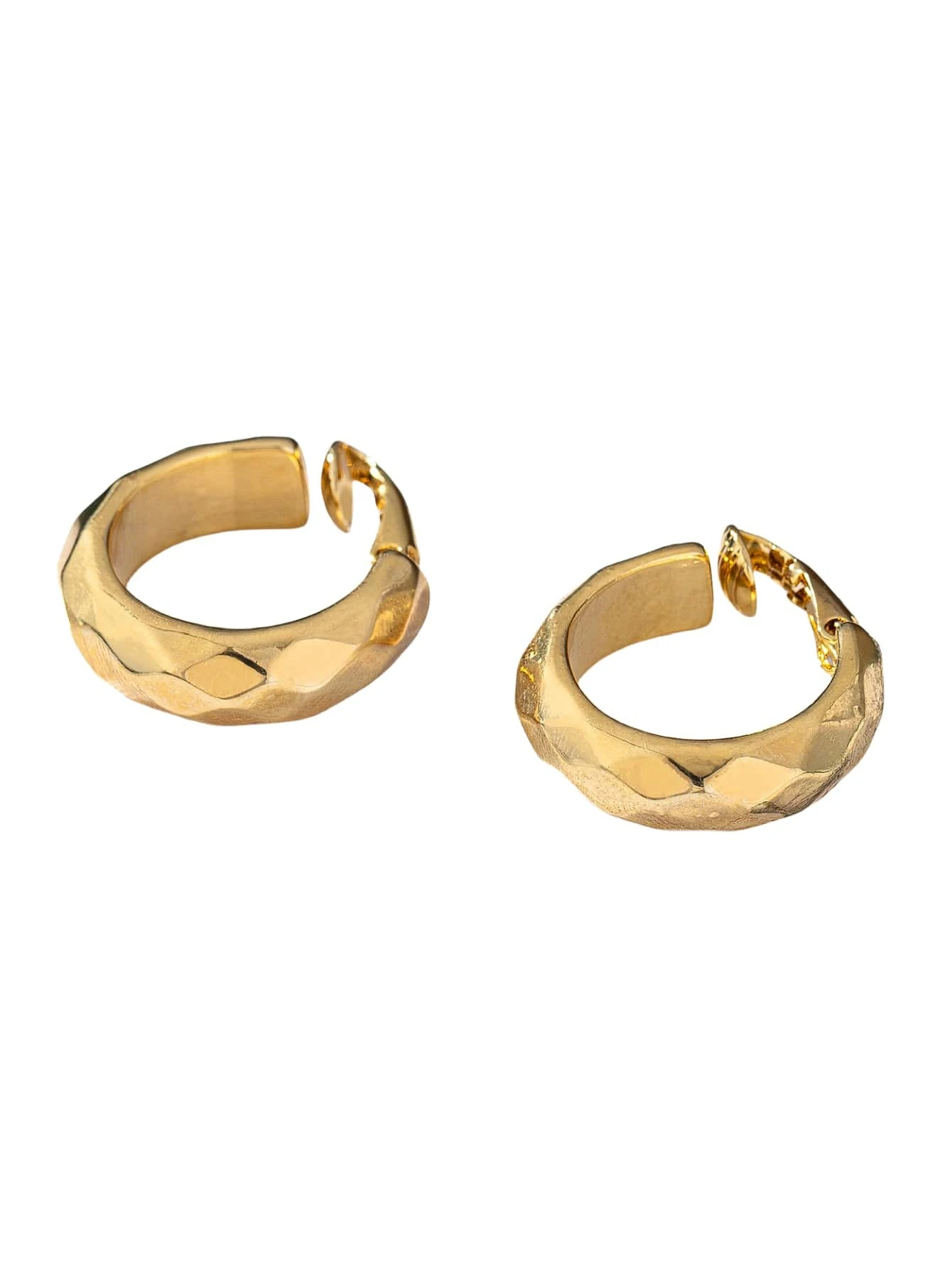 Orecchini cerchio torchon lucidi bordi diamantati 20mm