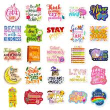 50PCS Motivational Sticker, Inspirational Words Stickers For Teens Adults Students Teacher Employees Vinyl Encouraging Positive Affirmation Stickers For Water Bottles Laptop Decals Scrapbook Journal - Get It Girl - View 4