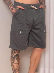 Men Shorts - 深灰色 - 查看 2