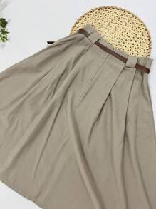 Women Skirts - Beige - View 4