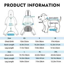 1 件宠物雨衣，防水外套，适合金毛猎犬、法国斗牛犬、比格犬、拉布拉多犬 - 綠色 - 查看 6