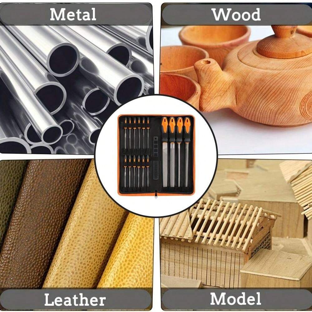 17pcs 12pcs 1pc premium file tool set with carry case t12 drop forged