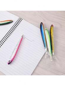 1pc Random Color Creative Fish Shaped Ballpoint Pen For Signing & Writing, School & Office Supplies - Random Color - View 3