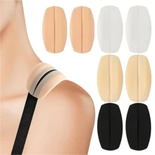 1/2/4pairs Silicone Bra Strap Cushions, Non-Slip Shoulder Pads For Comfort And Support, Underwear Accessories For Women,Comfortable Non-Slip Silicone Shoulder Pads For Women's Lingerie And Underwear - Say Goodbye To Bra Strap Discomfort!