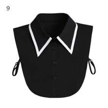 1Pc New Lapel Fake Collar Vintage Detachable Shirt Collar For Women Blouse Sweater False Collar Lapel Top Neckwear Ties