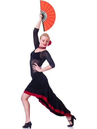 1 把大型可折叠丝绸手扇，中国太极折扇，男女通用，适用于表演、舞蹈、装饰、节日、礼品