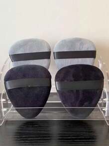 1pc Teardrop Shaped Makeup Sponge Puff For Setting Powder, Soft Flocked, Triangle Pointed Head Beauty Tool,Makeup,Cheap,Room Decor,Vanity,Travel,Bedroom,Makeup Accessories,Puff,Makeup Blender,Powder Puff,Makeup Sponge,Cheap,Stocking Stuffers,Makeup,Makeup Tools,Cheap Stuff,Gifts,Gifts For Women,Christmas Gifts - Grey - View 5