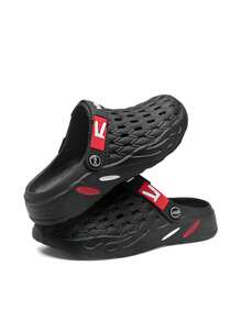 Dép nam mùa hè kiểu mới cỡ lớn 49 Dép đi biển thông thường chống trượt - màu đen - Xem 3