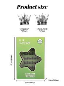 1 Box Of 36 Clusters Of 10-11mm Sectioned False Eyelashes With A Gentle, Self-Adhesive Strip, Can Be Worn In 3 Seconds Without Glue, Reusable And Natural-Looking, Suitable For Light Makeup And Slouchy People Attending Business Events.