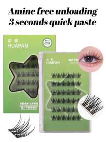 1 Box Of 36 Clusters Of 10-11mm Sectioned False Eyelashes With A Gentle, Self-Adhesive Strip, Can Be Worn In 3 Seconds Without Glue, Reusable And Natural-Looking, Suitable For Light Makeup And Slouchy People Attending Business Events.