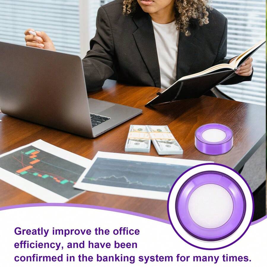 Bộ 3/1 Bộ thiết bị ướt ngón tay: Đếm tiền & sáp, Bình xốp & Hộp nhúng kế toán văn phòng ngân hàng, Kem dưỡng ẩm đầu ngón tay Kem dưỡng ẩm ngón tay Chống trượt Công cụ đầu ngón tay để kẹp các tập tin tiền giấy, đếm, sắp xếp và phân loại, sử dụng lâu dài - Nhiều màu - Xem 1