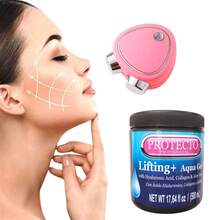 Dispositivo Estiramiento Facial microcorriente con Protecto Professional Gel Conductor Lifting Plus Tarro 500mL - Rosa - Ver 2