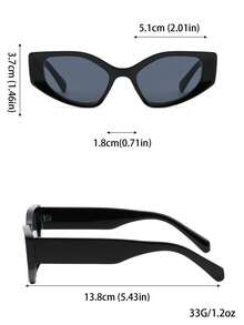 One Pair Of Cat Eye Men High-End Outdoor Street Style Fashion Glasses - Multicolor - View 6