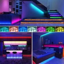 1m-30m-LED Strip Light, Synchronized With Music, With Timer Setting, 24 Keys Remote Control And APP Control, With DIY Mode, Brightness Adjustable, Easy To Install, Suitable For Bedroom, Living Room, Kitchen, Bar, Corridor, Party Decoration - Remote Control Infrared 24RGB - View 8