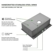 Topmount 16 Gauge Stainless Steel  Single Bowl Drop In Kitchen Sink