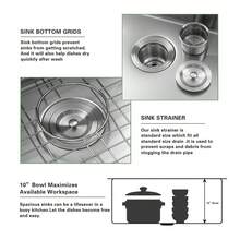 Topmount 16 Gauge Stainless Steel  Single Bowl Drop In Kitchen Sink