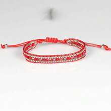1pc Fashionable And Simple Bohemian Style Glass Bead Hand-Woven Drawstring Bracelet, Couple Style All-Match Bracelet - Multicolor - View 20