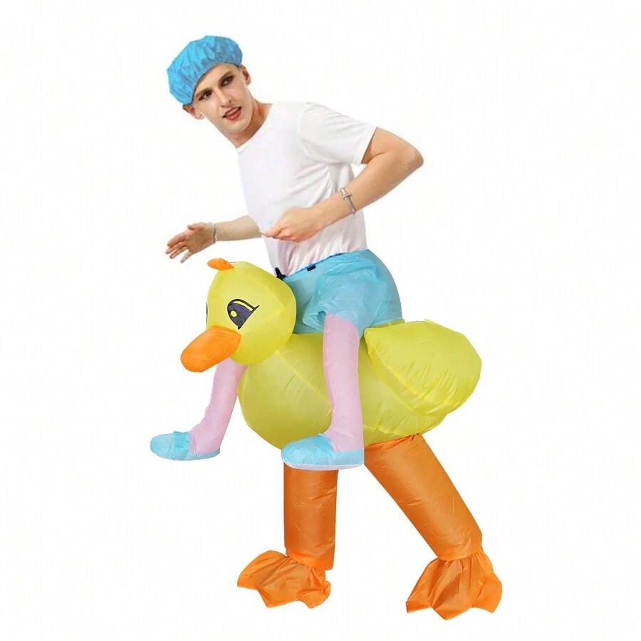 Adults Inflatable Yellow Duck Costume Costumes For Women Men Animal ...