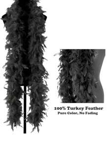 1入組多彩羽毛圍巾，6.6英尺長的女式羽毛圍巾，適用於跳舞婚禮萬聖節，舞台佈置節日派對頭飾服飾配件，是送禮的理想選擇 - 粉色 - 查看 5