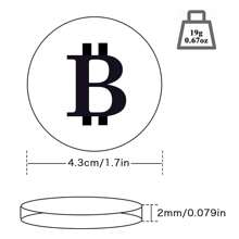 (5pcs Golden)Bitcoin Coin Souvenir With Coin Case, Physical Bitcoin Collection, Gold Plated Bitcoin For Commemoration, Crypto Currency Coin BTC For Gift, Gold Bitcoin Tokens