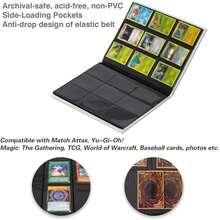 Card Binder, 9 Pocket Set Swap Card Album Folder, 360 Degree Side Loading Pocket Binder, Suitable For MTG And Other TCG White - White - View 4