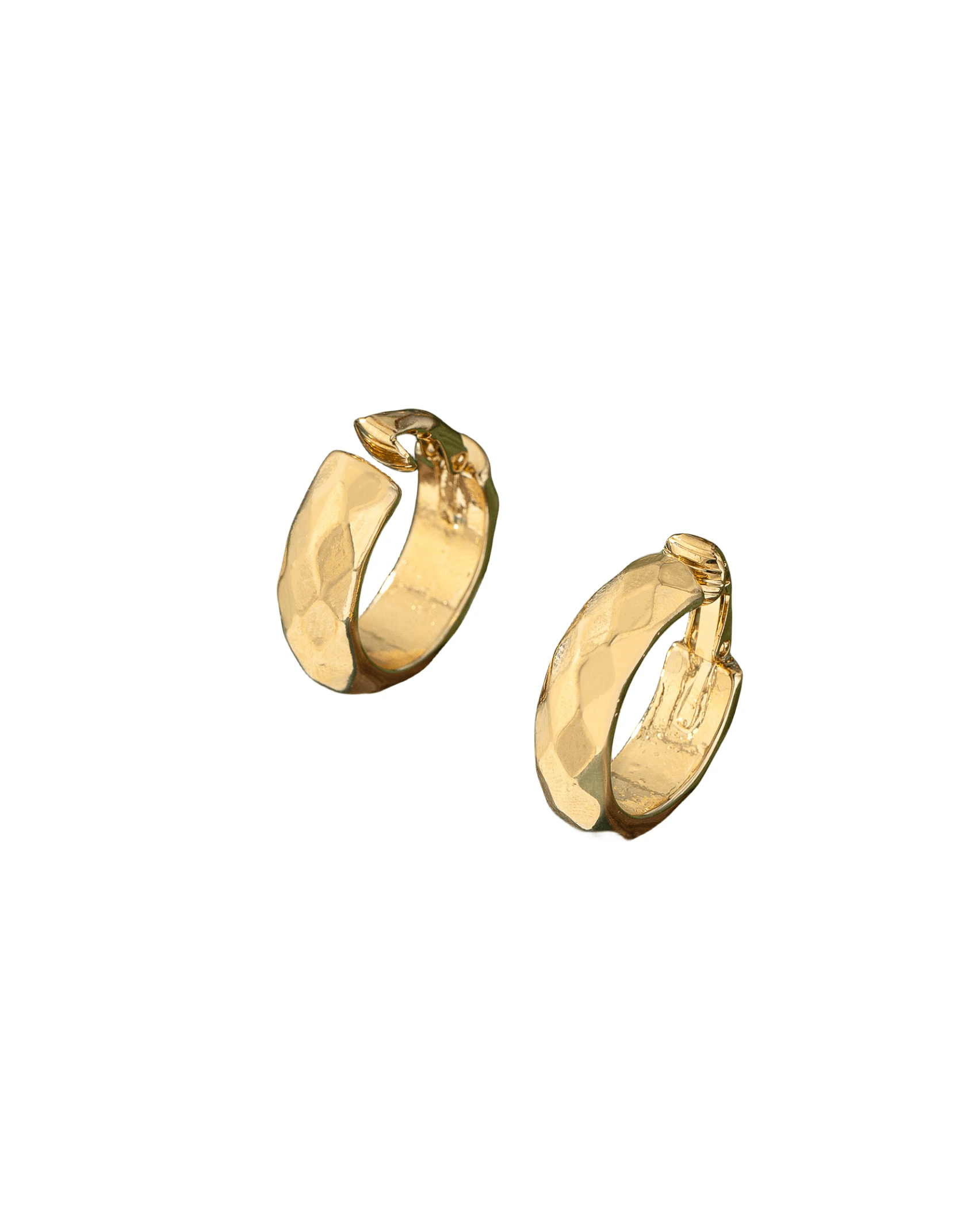 Orecchini A C Curvi In Ottone – Eleganti, Misura Unica, Per Donna, Design Moderno - 4