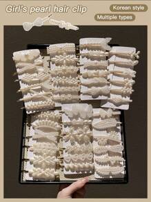 6/12/18 Stück Damen Stil, modisch und elegant, süß, funkelnd, mit Strass und Kunstperlen, Schmetterling und Blumen Formen, Multi Version Haarklammern Set, geeignet für Alltag und Party, Damen Haarzubehör, empfohlene Geschenke, Haarklammern, Haarspangen, Haarclips, Haarspangen, Kopfschmuck - Verschiedenfarbig - Übersicht 11