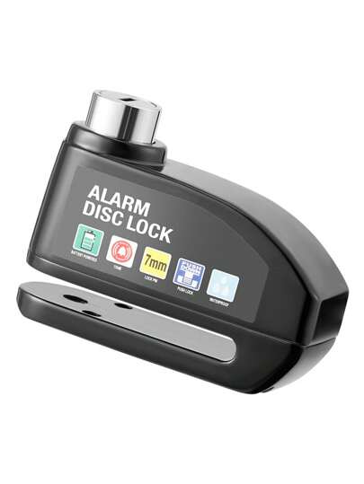 Outdoor Sports Cycling Bicycle Disc Brake Lock Alarm Electric Car Lock Motorcycle Brake Disc Anti-Theft Lock Riding Equipment Electronic Disc Brake Lock