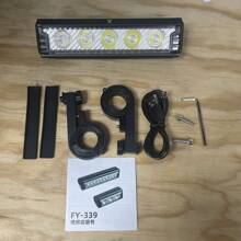 Luces de Bicicleta lampara para Bicicleta led de Bicicleta de Advertencia de Bicicleta de Bici de Bicicleta Recargable lámpara de Bicicleta cobrable Linterna - Negro - Ver 5