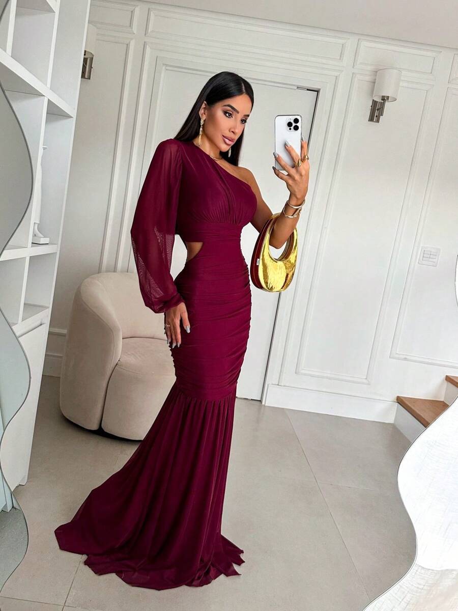 Bridesmaid Dresses - 紅木色 - 查看 1
