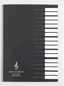 1 Nhân Viên Notepad, 16 Hoặc 24 Tờ, Thích Hợp Cho Bản Nhạc, Sách Luyện Tập Âm Nhạc Piano, Phụ Kiện Nhạc Cụ - Nhiều màu - Xem 15