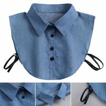 1Pc New Lapel Fake Collar Vintage Detachable Shirt Collar For Women Blouse Sweater False Collar Lapel Top Neckwear Ties