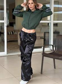 Women Jackets - 墨綠色 - 查看 2