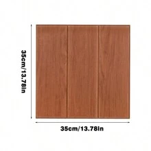 1pc 35cm X 35cm Wood Grain 3D Wall Sticker, Self-Adhesive Wallpaper, Removable And Resizable, Waterproof / Anti-Moisture / Anti-Dirt Stereo Wallpaper, Perfect For Bedroom, Living Room, TV Background Wall And Home Decoration,Renovation Stickers Peel Wall Panels,Wall Paper, Wallpapers,Spring Decoration Items Refresh Your Home,Rama Decoration Stickers