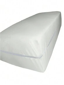 Mattress Protector Zippered Encasement Cover Available In Twin Full Queen And King Size Super Heavy Duty 8 Gauge Plastic Vinyl Complete Encasement Mattress Protector Cover With Zipper Deep Pocket  Liquids Spills Protection Bed Bug Proof Protects Mattress From Dust, Pets And All Liquid Related Issues Perfect For Parents With Young Children! Great For Protecting Hospital Beds And Old Age Home Beds Noiseless And Soft. - Full White - View 3