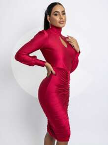 Women Dresses - 紅色 - 查看 3