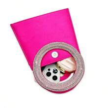 Stain Clutch Bag For Ladies Glitter Bling,Shiny Glamorous,Elegant Women's Silver Evening Bags Sparkling Rhinestone Purse Wallet Bag Party Prom Wedding Dress Bag, Sparkling Full Rhinestone Small Clutch Evening Bag, Crossbody Bag With Chain For Women And Girls Evening Bags For Wedding, Bridesmaids, Party, , Ball, Birthday Gifts Dinner Bag For Party Girl,Woman,For Female Perfect For Party,Wedding,Prom,Dinner/Banquet,For Best Gift For Women