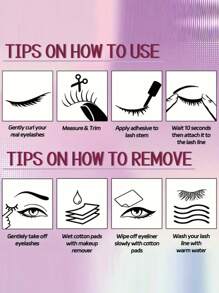 5对半眼假睫毛，条状睫毛，长度5-10毫米，D型卷翘，纤长假睫毛，自然纤细假睫毛，可重复使用，易于粘贴，适合约会、派对等场合。狐狸眼和猫眼型半眼假睫毛延长，适合初学者。自然纤长仙女睫毛，可重复使用，防水防汗。条状睫毛，睫毛，睫毛，假睫毛 - 眼尾拉長款 - 查看 8