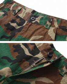 TRGPSG Men's Relaxed Fit Cargo Pants With Pockets, Outdoor Camo Cotton Work Pants For Men(No Belt) - Jungle Camo - View 3