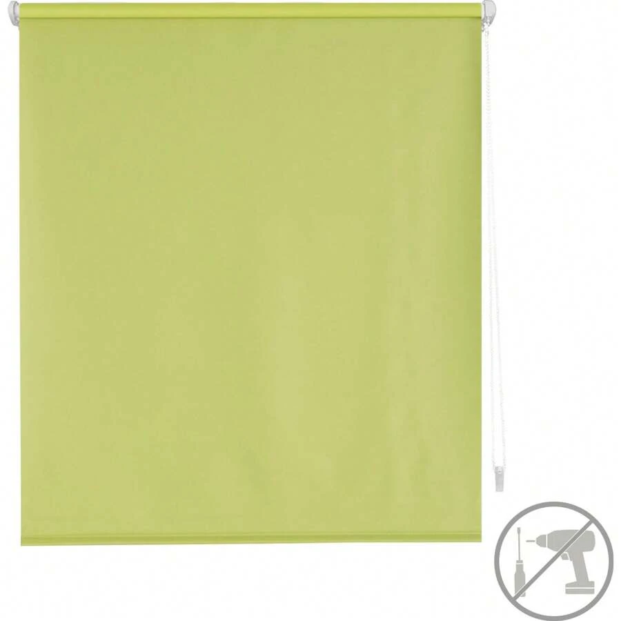 Ecommerc3 Estor Enrollable Easyfix Opaco Liso Tamaño 42x180 - Estor Opaco SIN HERRAMIENTAS Tamaño Tela 39x175 - Estor SIN TALADRO - Verde - Ver 1