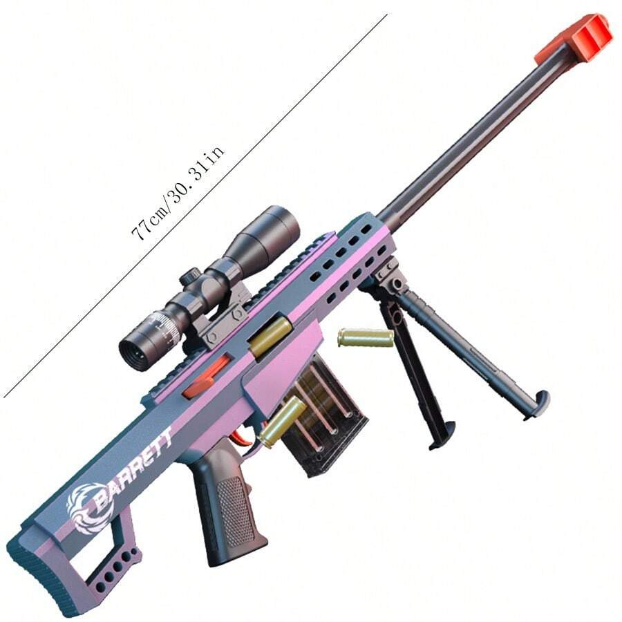 2024 New Arrival 1 Set. Large Size Barrett Sniper Soft Bullet Toy Gun
