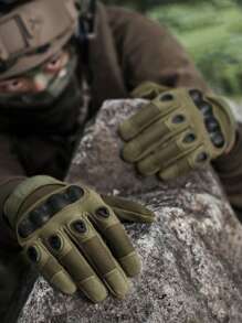 1 Pair Tactical Gloves Military Paintball Shooting Airsoft Antiskid  Mittens Outdoor Full Finger Sports Gloves Motorcycle Gloves