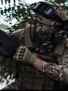 1 Pair Tactical Gloves Military Paintball Shooting Airsoft Antiskid  Mittens Outdoor Full Finger Sports Gloves Motorcycle Gloves