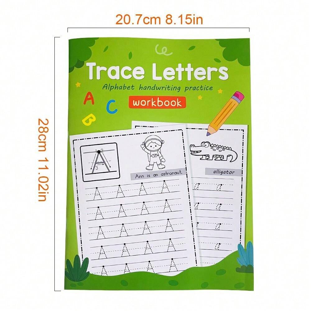 Zurücksetzen Des Pcs Englisch 5 Buchstaben 52 Seiten A-Z Buchstaben ABC Buchstaben Übungsheft für Vorschule